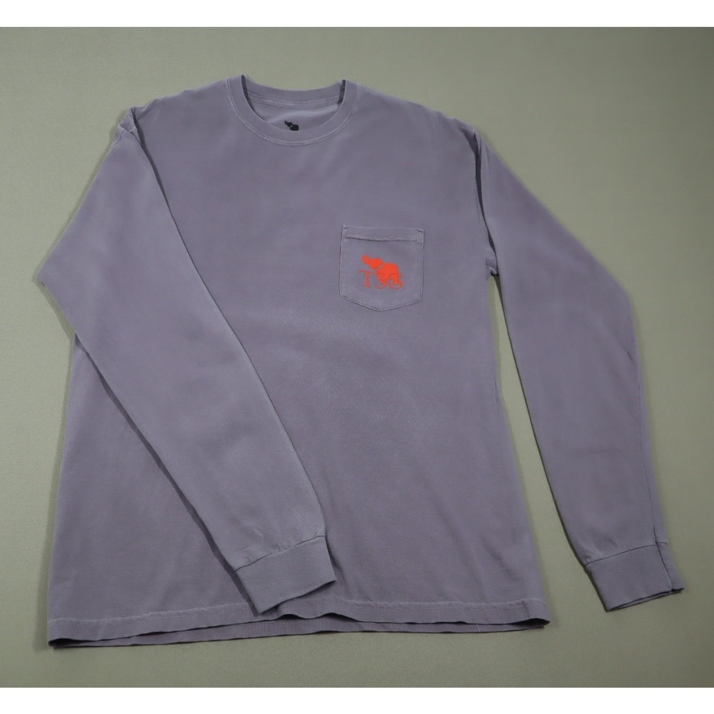 The Southern Gentleman Purple Long Sleeved Pocket Tee - Size L